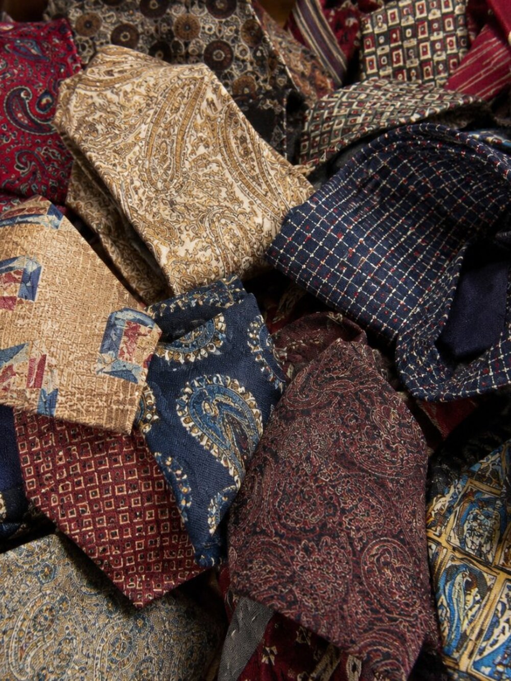 Curated Vintage Retro Tie Bundle | Lot of 5 Men's Neckties | Mystery Tie Set